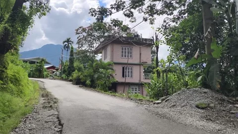 Tharpu, West Sikkim: 26 October 2025 - Returning from Yaa festival after a night 스톡 동영상 331924328
