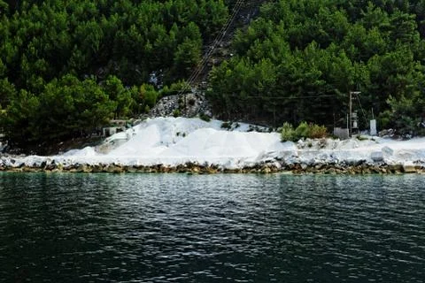 Thassos marble quarry Stock Photos