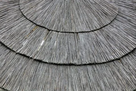 Thatch Umbrella. Stock Photos