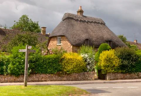 Thatched cottage Stock Photos