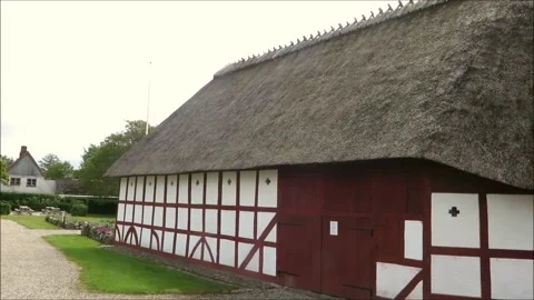 Thatched Farm Building Stock Footage 131082110