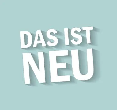Thats new german language light blue Stock Illustration