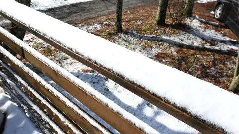 Thaw on the balcony Timelapse 動画素材 128465232