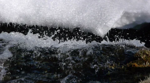 Thaw on the river Stock Footage 35643541
