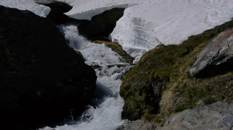 Thaw on the river Video stock 35646252