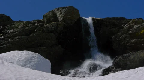 Thaw on the river Stock Footage 35646383