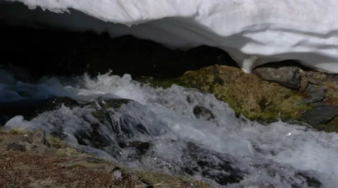 Thaw on the river Stock Footage 35649941