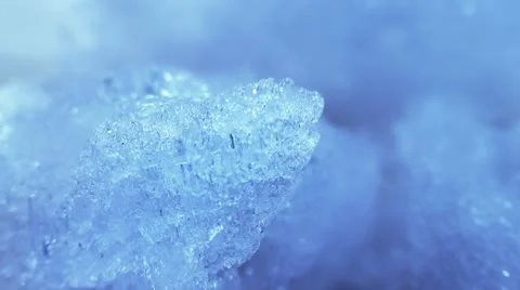Thawing blue ice close-up timelapse Stock-Footage 12306442