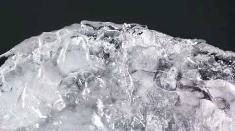 Thawing ice close-up timelapse 4k (4096x2304) Stock Footage 51452180