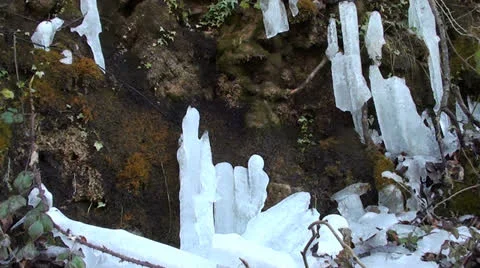 Thawing Ice Stock Footage 22469797