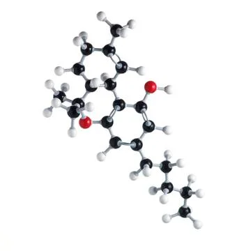 Thc drug molecule Stock Illustration