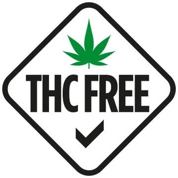 THC free icon on white background -  vector Stock Illustration