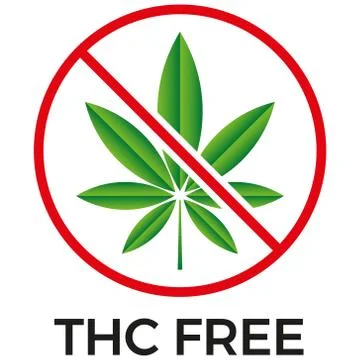 THC free icon on white background -  vector Stock Illustration