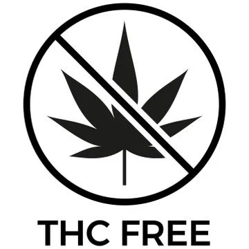 THC free icon on white background -  vector Stock Illustration