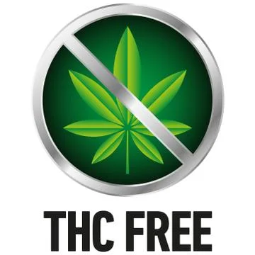THC free icon on white background -  vector Stock Illustration