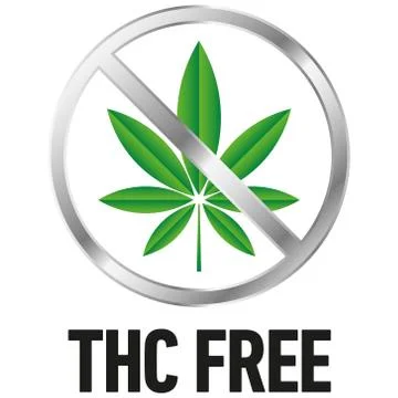 THC free icon on white background -  vector Stock Illustration