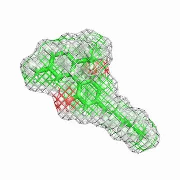 THC molecule Stock Illustration