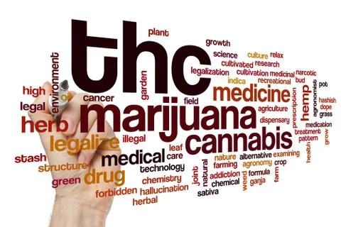 THC word cloud Stock Illustration