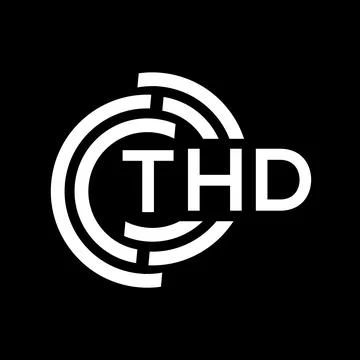 THD letter logo design. THD monogram initials letter logo concept. THD letter Ilustração Stock