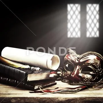 Theater. abstract art and entertainment backgrounds Stock Photos