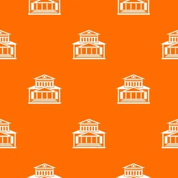 Theater building pattern seamless Ilustración de archivo