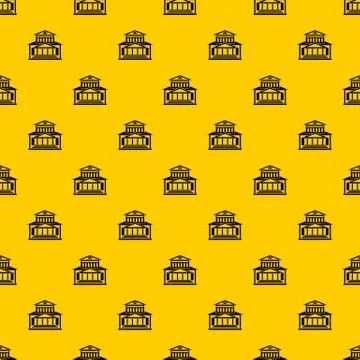 Theater building pattern vector Stock Illustration