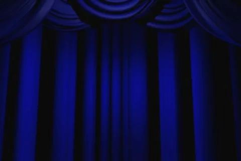 Theater Curtains Open Stock Footage 335532