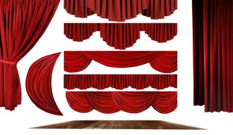 Theater Elements to Create Your Own Stage Background Stock Photos