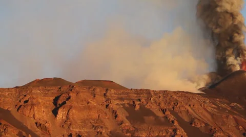 Theater eruptive dawn Stock Footage 35369498