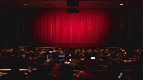 Theater full of People Video stock 69107546