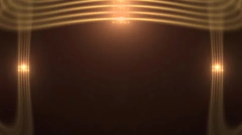 Theater Glowing Light Frame with Flares Stock Footage 53787250