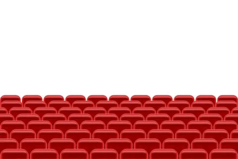 Theater hall with seating for spectators vector illustration Stock Illustration