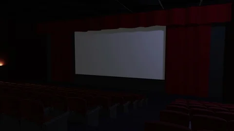 Theater Int push in Stock Footage 119125063