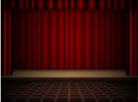 Theater interior Stock Illustration