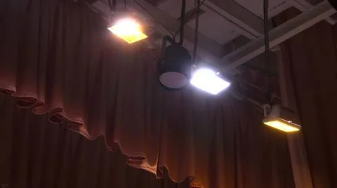 Theater lights Stock Footage 12453667
