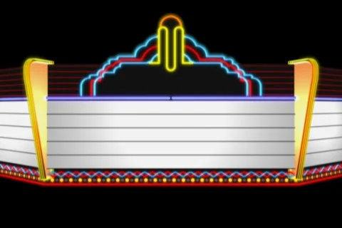 Theater Marquee Stock Footage 343752