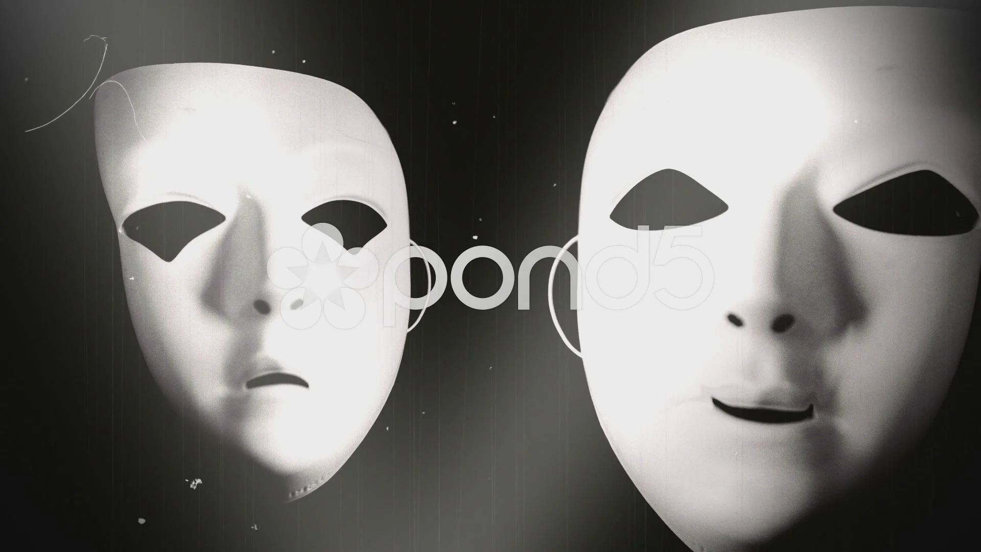theater mask masks happy sad face 2, Stock Video