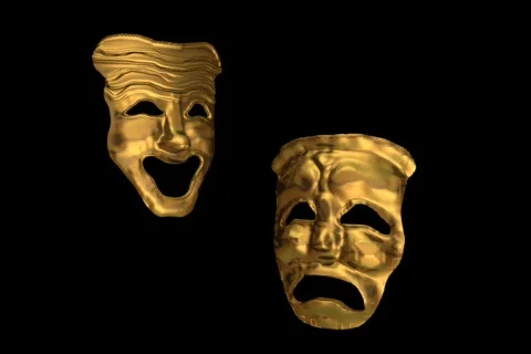 Theater Masks Stock Footage 335535