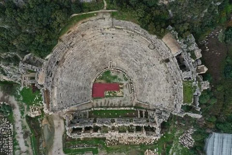 The theater of Myra Stock Photos