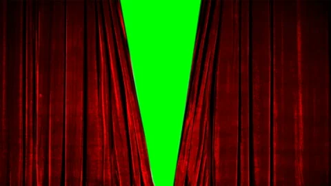 Theater Opera Curtain Open Stock Footage 103786397
