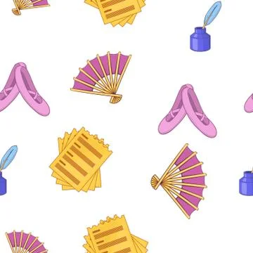 Theater performance pattern, cartoon style Stockillustratie