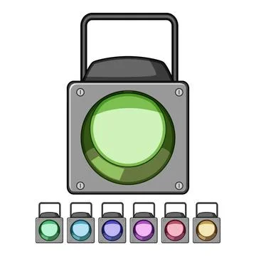 Theater spotlight stage cartoon vector graphic Stock Illustration