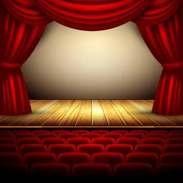 Theater stage Stock Illustration
