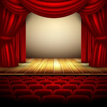 Theater stage Stock Illustration