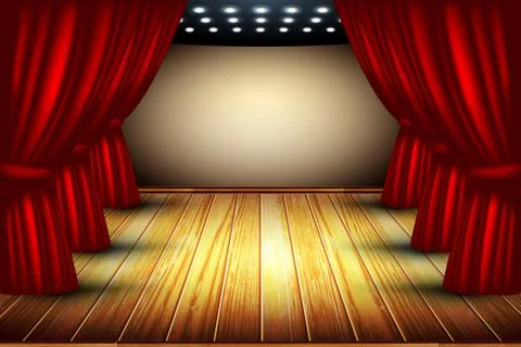 Theater stage Stock Illustration