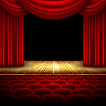 Theater stage Stock Illustration