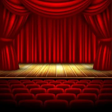 Theater stage Stock Illustration