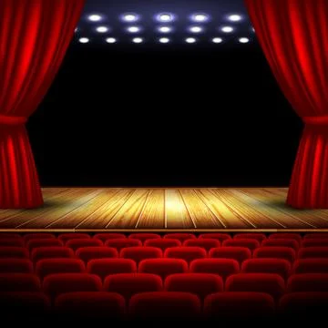 Theater stage Stock Illustration