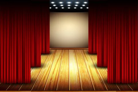 Theater stage Stock Illustration