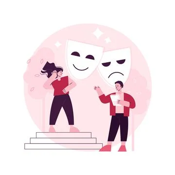 Theatre camp abstract concept vector illustration. Illustrazione stock